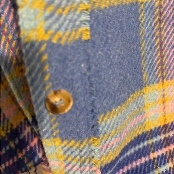 DAVI & DANI Blue Plaid Shacket - Picture 6 of 6